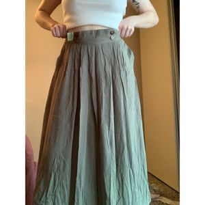 Olive green skirt
